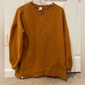Orange basic Dutch bros sweater
